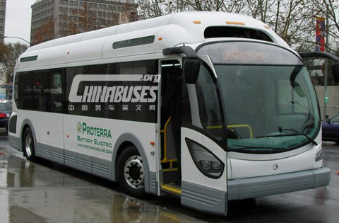 First Proterra prototype city bus