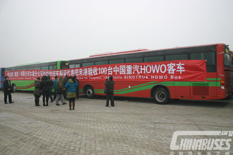 100 HOWO Buses Delivery to Southeast Asia