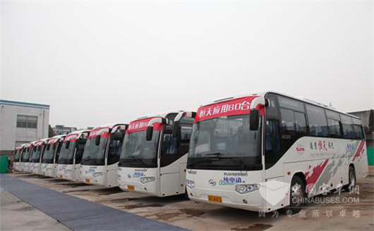 Higer Delivers 210 Units of Electric Buses to Nanjing