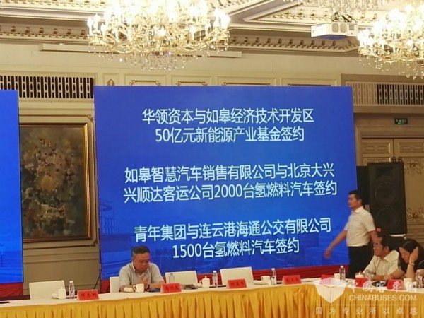 Youngman Secures a Deal with Lianyungang Haitong Public Transport for 1,500 Units Hydrogen Fuel Cell Buses 